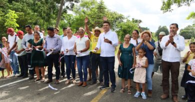 Cumple Ovidio Peralta otro de sus compromisos de campaña; colonia El Limón estrena carretera