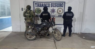 Recuperan fuerzas del orden moto robada en operativo de vigilancia por villa Carlos Greene