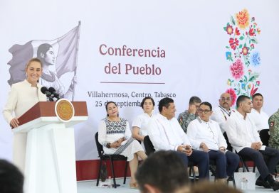 Presidenta Claudia Sheinbaum Pardo reconoce gestión de Javier May Rodríguez